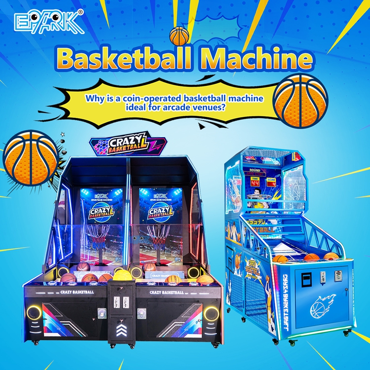 Por que uma máquina de basquete com moedas é ideal para locais de arcade?