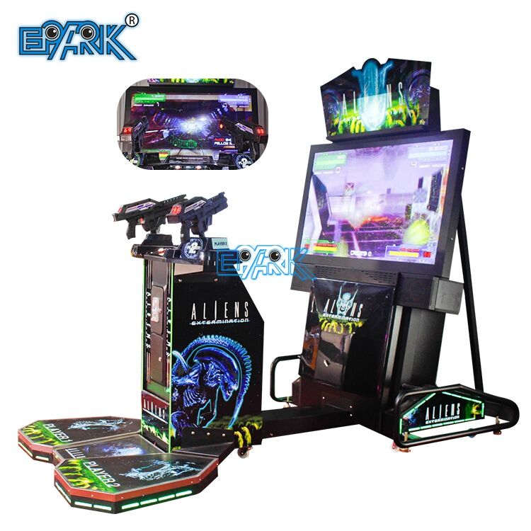 Indoor Amusement Arcade Games Coin Operated Aliens Extermination Shooting Simulator