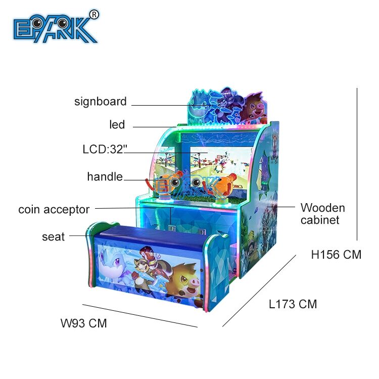 Coin Operated Kids Water Shooting Arcade Machine 