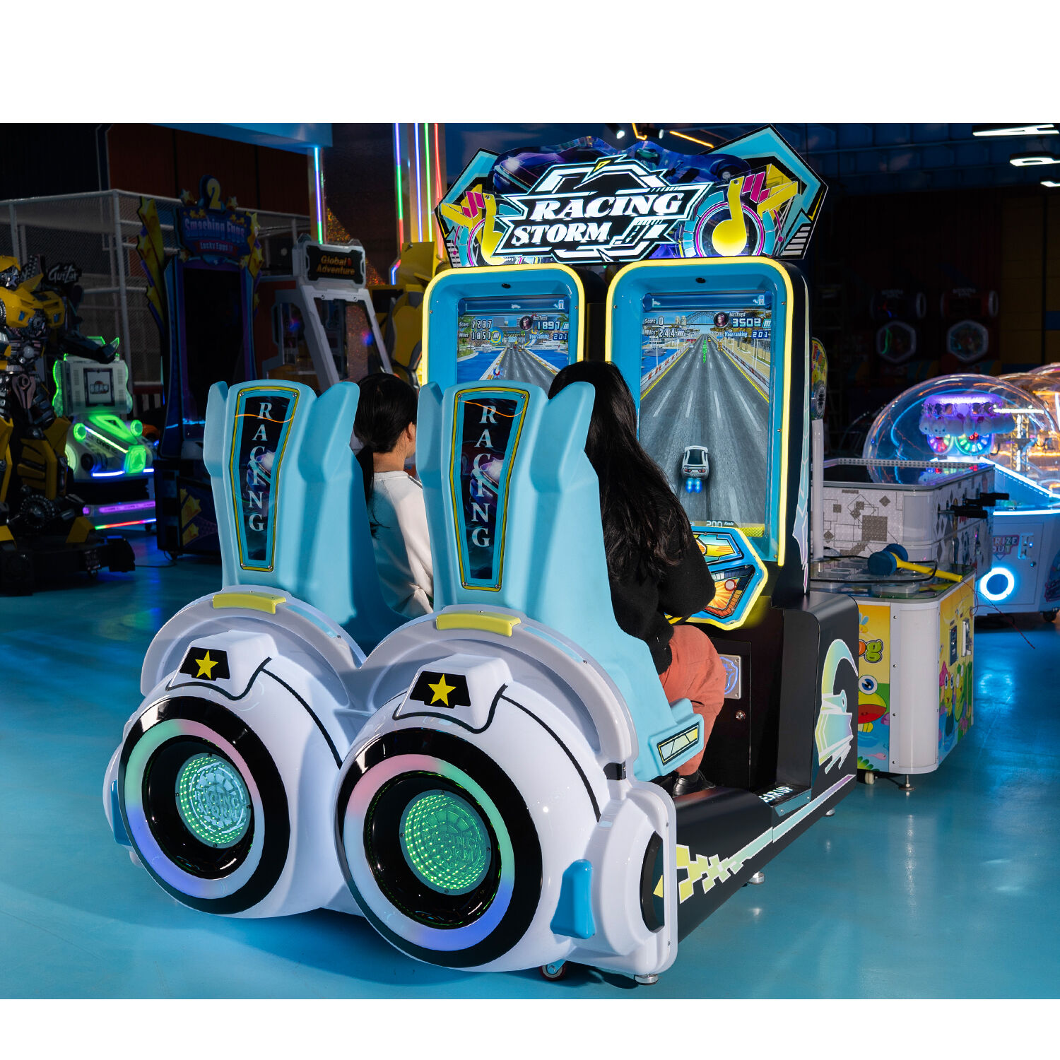 High - Speed Thrills: Coin - Operated Racing Video Games Machine ...