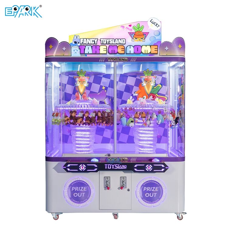 Dvojni igralni avtomat z oprijemalom za zabavne centre