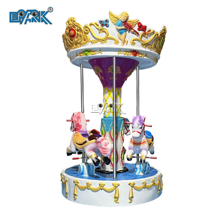 3 Player Mini Kiddie Ride Merry Go Round