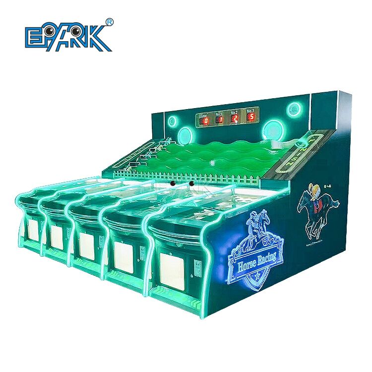 Racing Machine Throwing Balls Booth Games Coin Operated Horse Racing Game