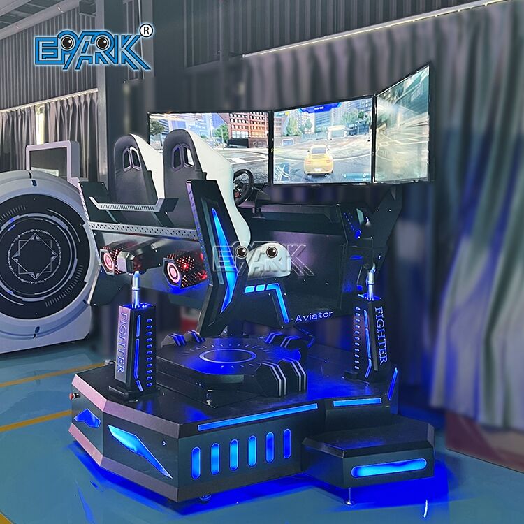 Simulateur de Course Dynamique à Trois Écrans Machine de Jeu Arcade