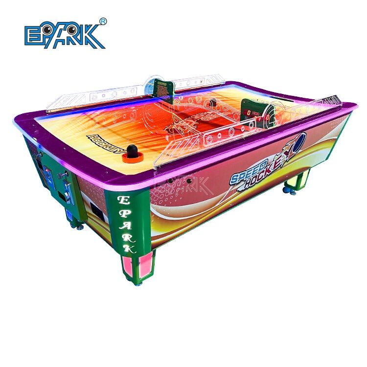 Jogo de diversão de mesa de air hockey operado por moedas