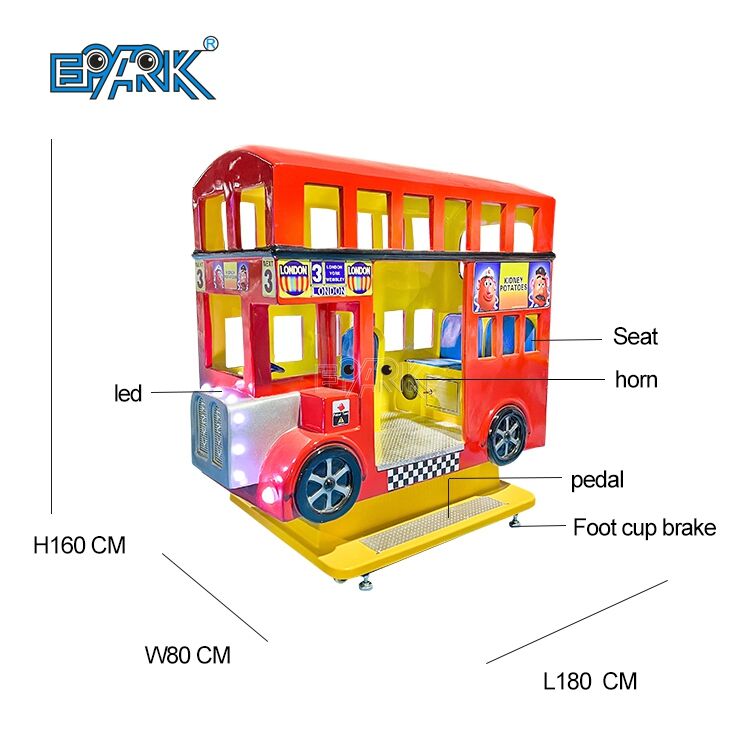 Arcade Kids Game Machine London Bus for 3 Players