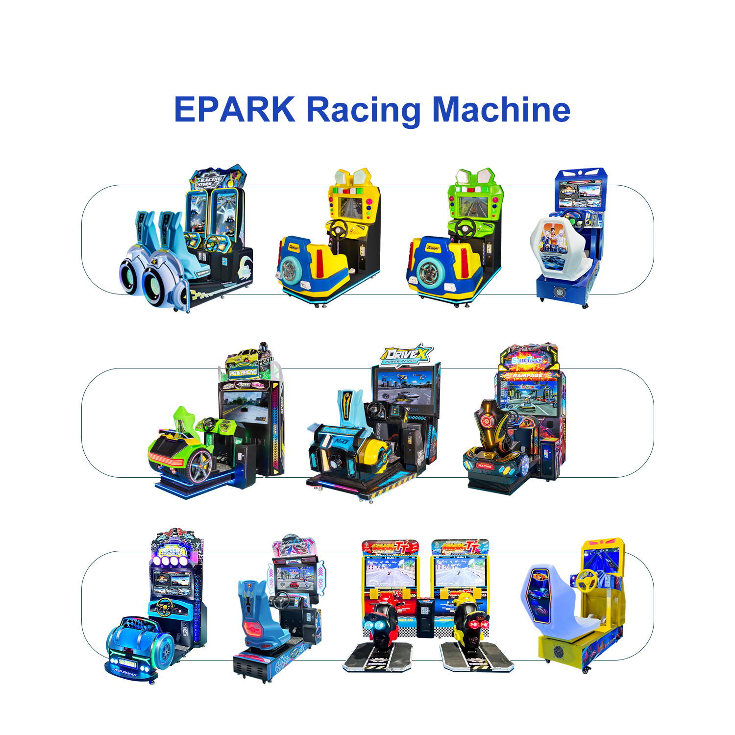 Racing Video Games Machine Coin Operated Arcade Driving Simulator 