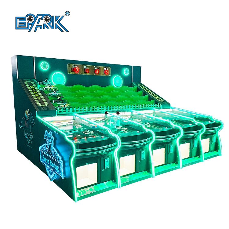Racing Machine Throwing Balls Booth Games Coin Operated Horse Racing Game