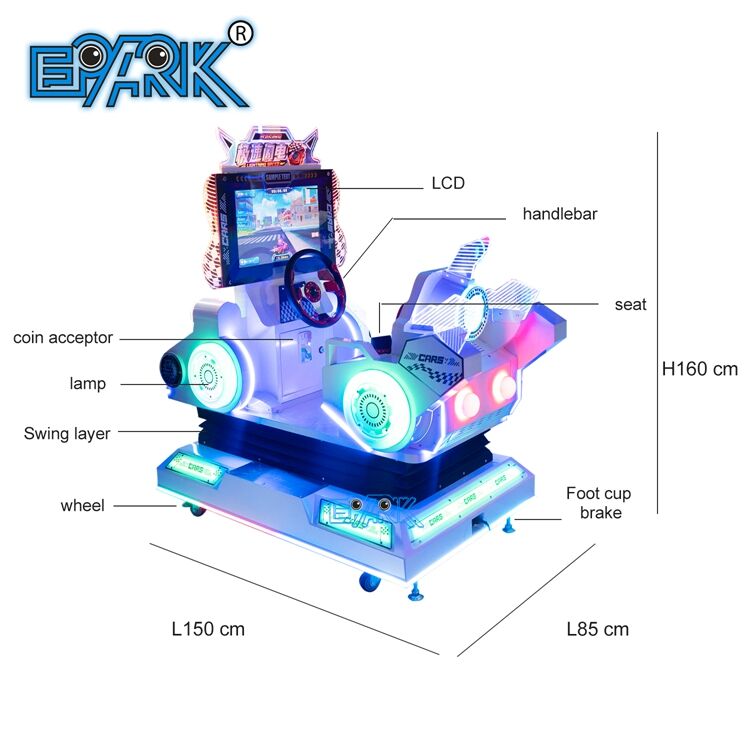 Kids Electronic Simulator Racing Car Arcade Game Machine