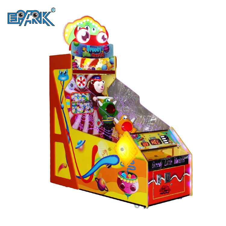Ticket Winning Kids Capsule Redemption Arcade Pitching Ball Game Machine