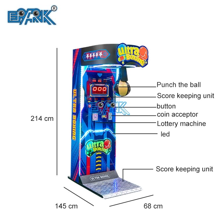 Coin Operated Arcade Game Punch Machines Metal Boxing Arcade Machine Punching Boxing Machine