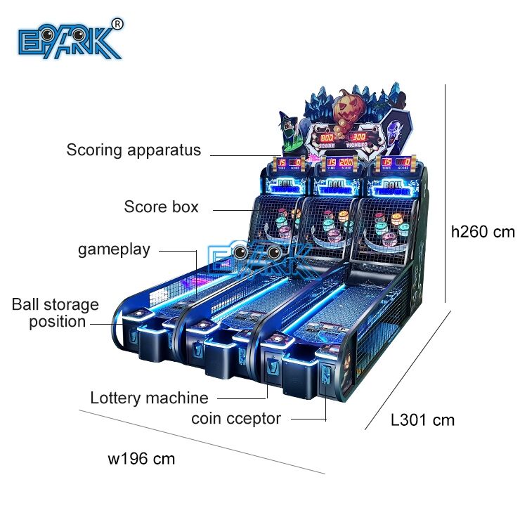 Coin Operated Games Lottery Happy Rolling Ball Bowling Machine