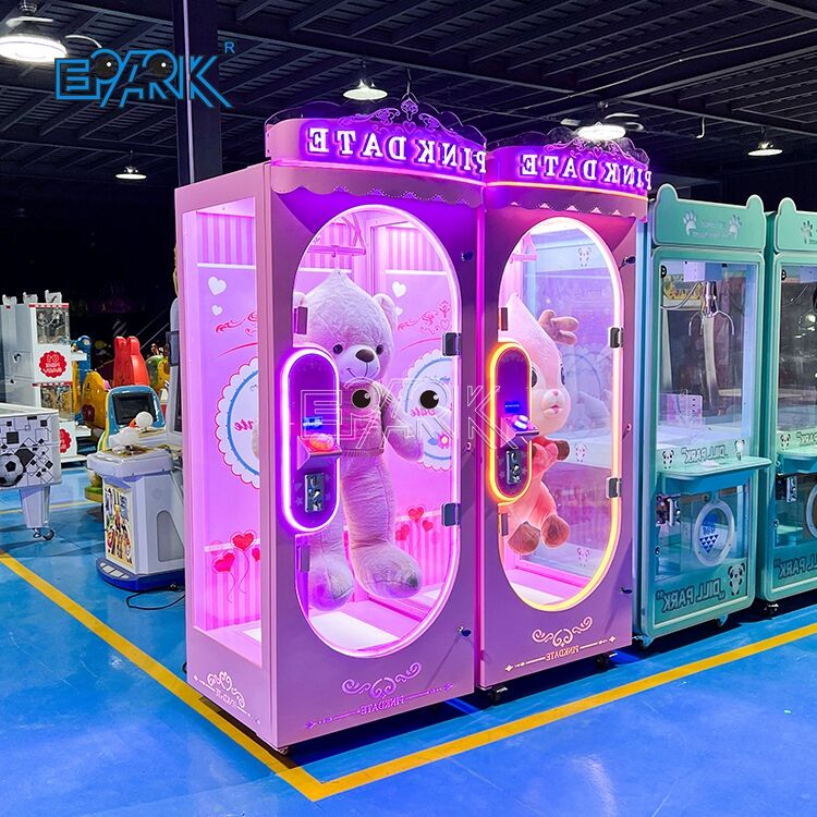 Pink Date Arcade Claw Machine Cut Prize Machine