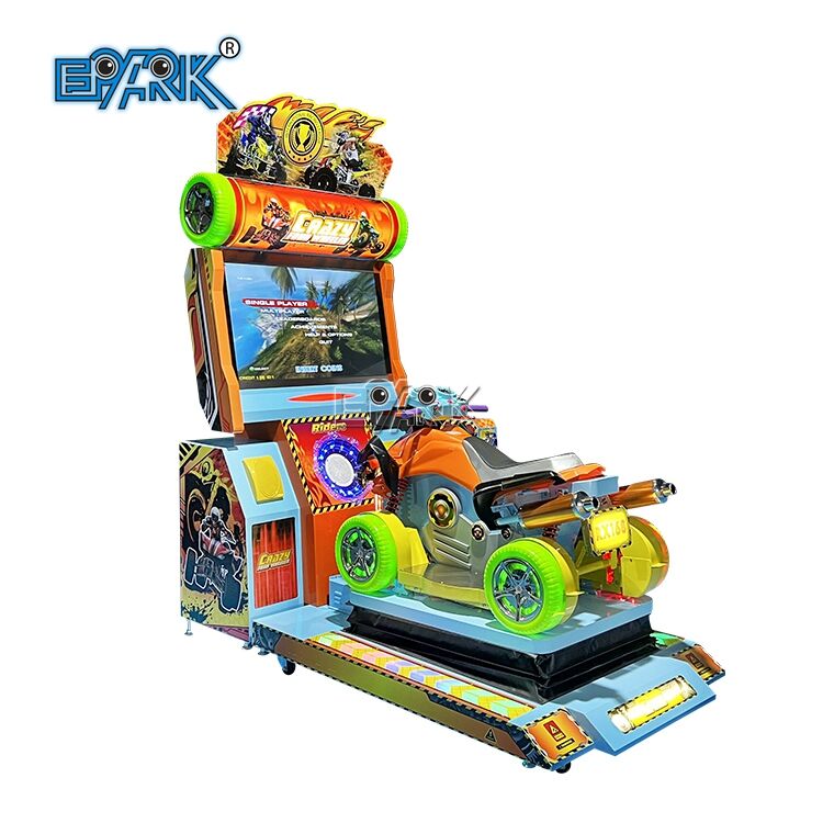 Full Motion Four-Wheel Drive Car Racing Simulator Video Game Machine