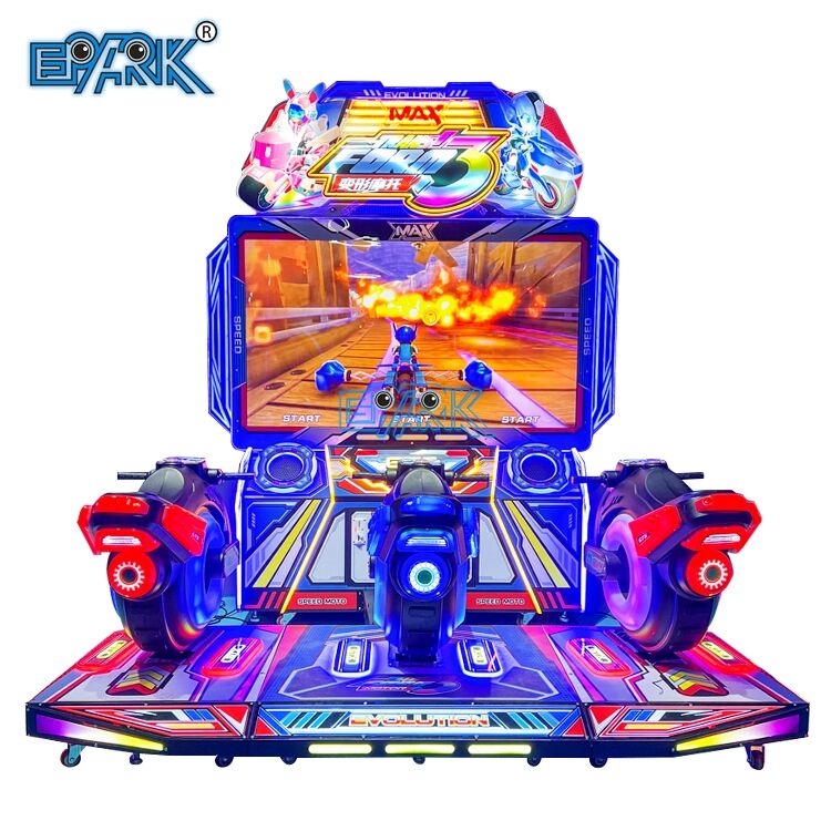 3 Players Racing Motor Video Game Coin Operated Commerce Race Car ...