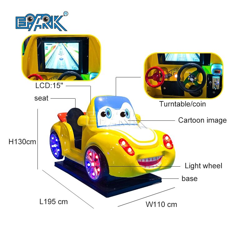Rocking Amusement Electric Machine Kiddie Rides Coin Operated Car
