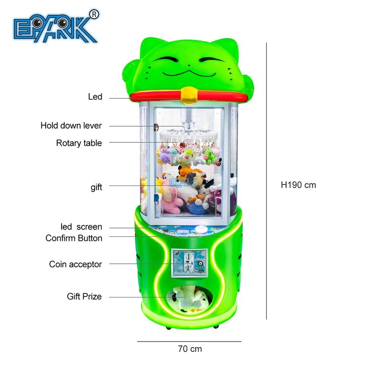 Coin Operated Gift Game Machine Toy Vending Arcade Clamp Prize Game Machine Clip Gift Game Machine