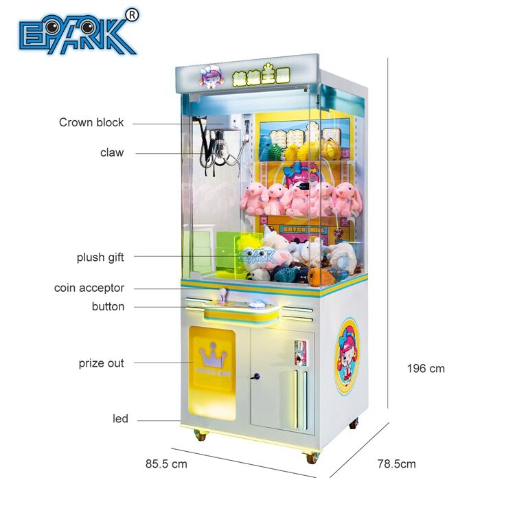 Plush Doll Toy Machine Playground Arcade Game Center Crane Claw Machine Coin Operated Games