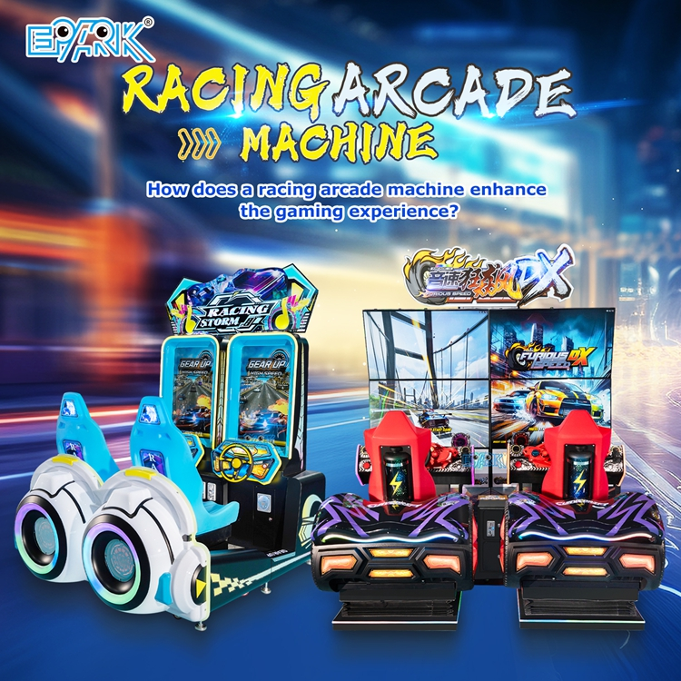 Como uma máquina de fliperama de corrida melhora a experiência de jogo?