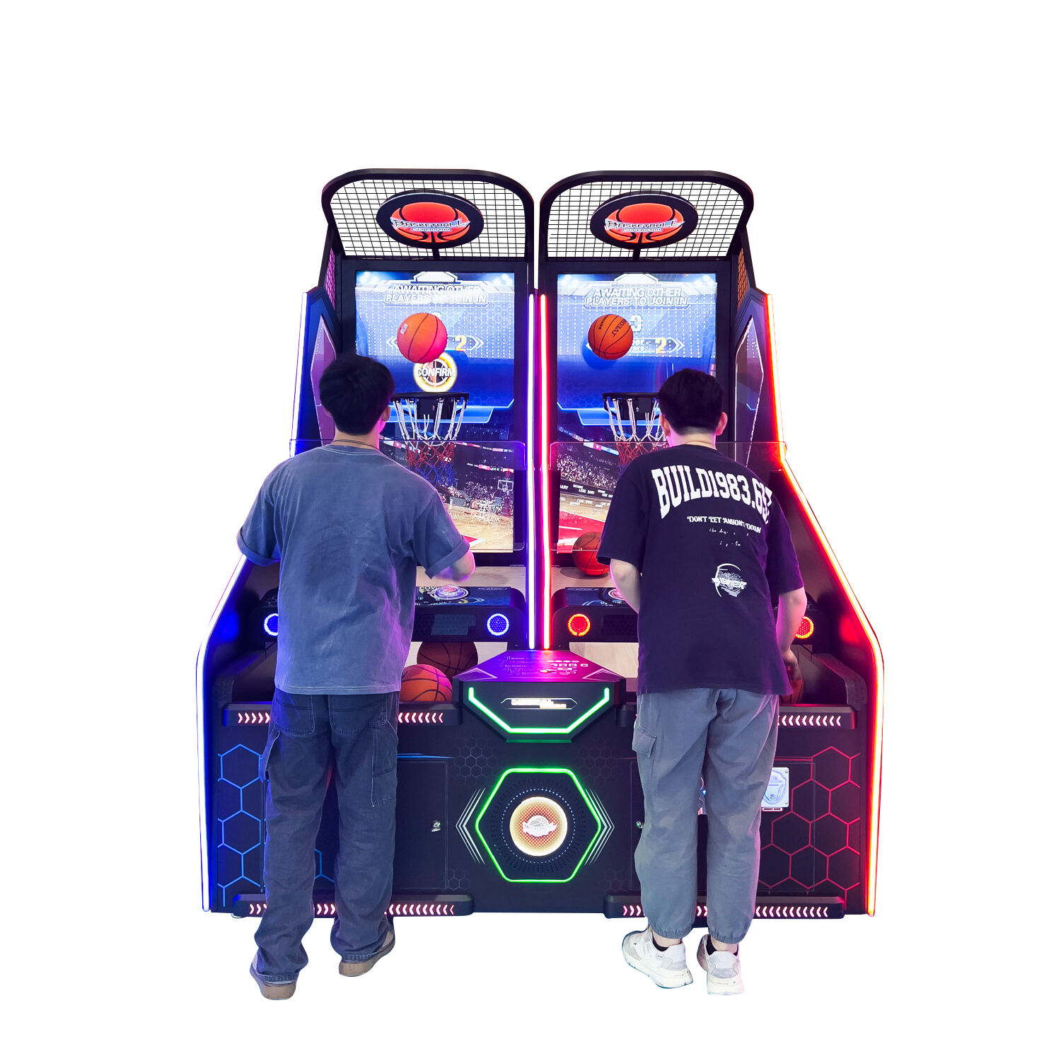 Indoor Coin Operated Game Multiplayer Online Street Basketball Arcade Game Machine