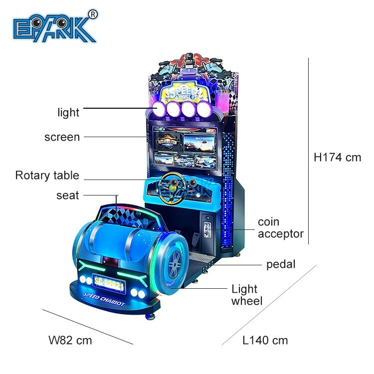 Speed Chariot Electronic Video Coin Operated Car Racing Arcade Game Machine