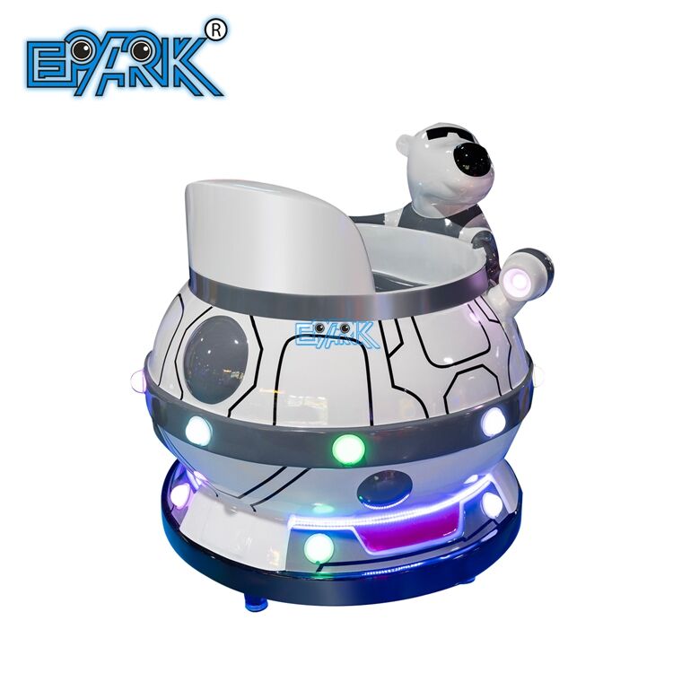 Two Players Coin Operated Kids Ride Revolving Cup Kiddie Ride Machine