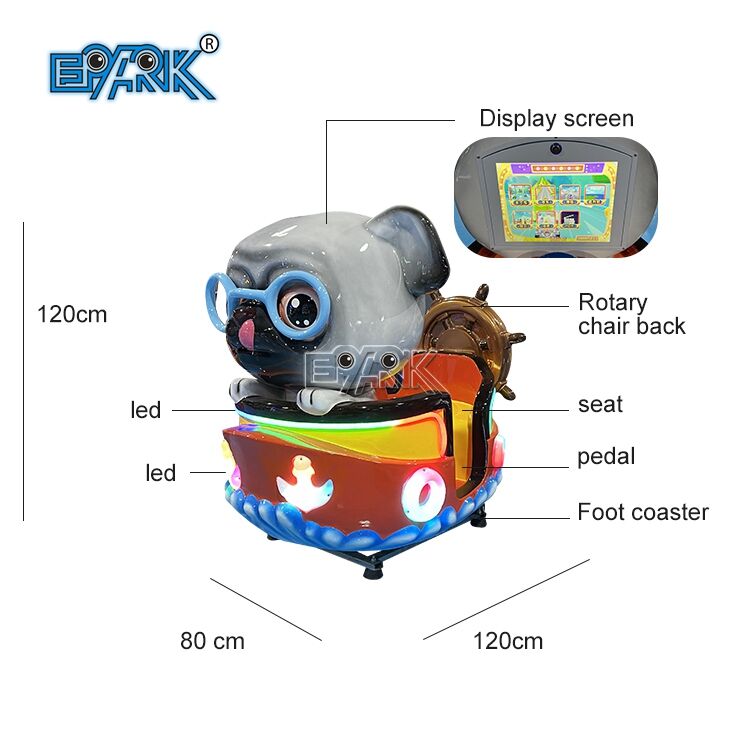 Machine de jeu d'entertainment pour enfants avec balançoire