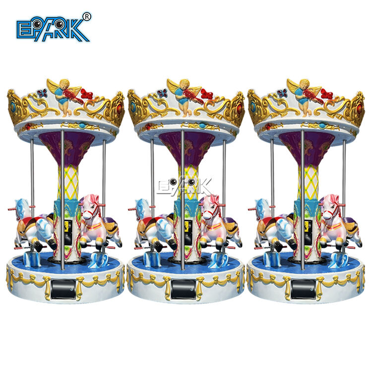 3 Player Mini Kiddie Ride Merry Go Round