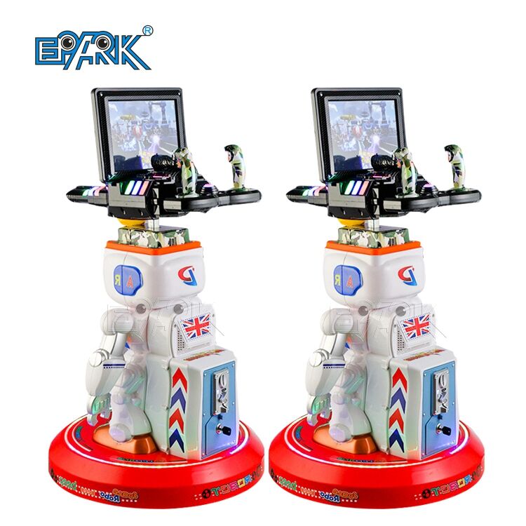 Coin Operated Arcade Intelligent Robot Toys Shooting Simulate Video Games Machine