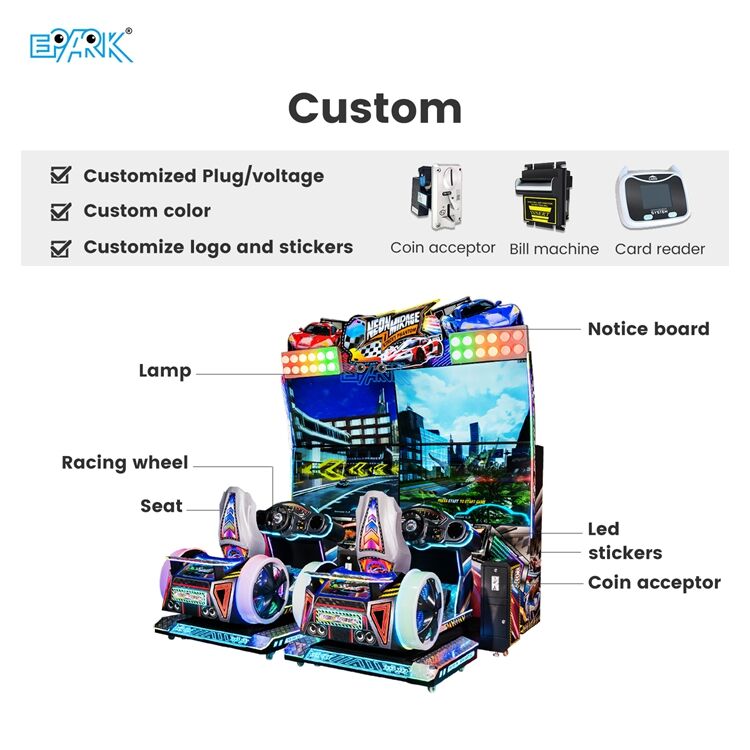 Choose EPARK Racing Game Machines - Thrilling Experience & Customizable
