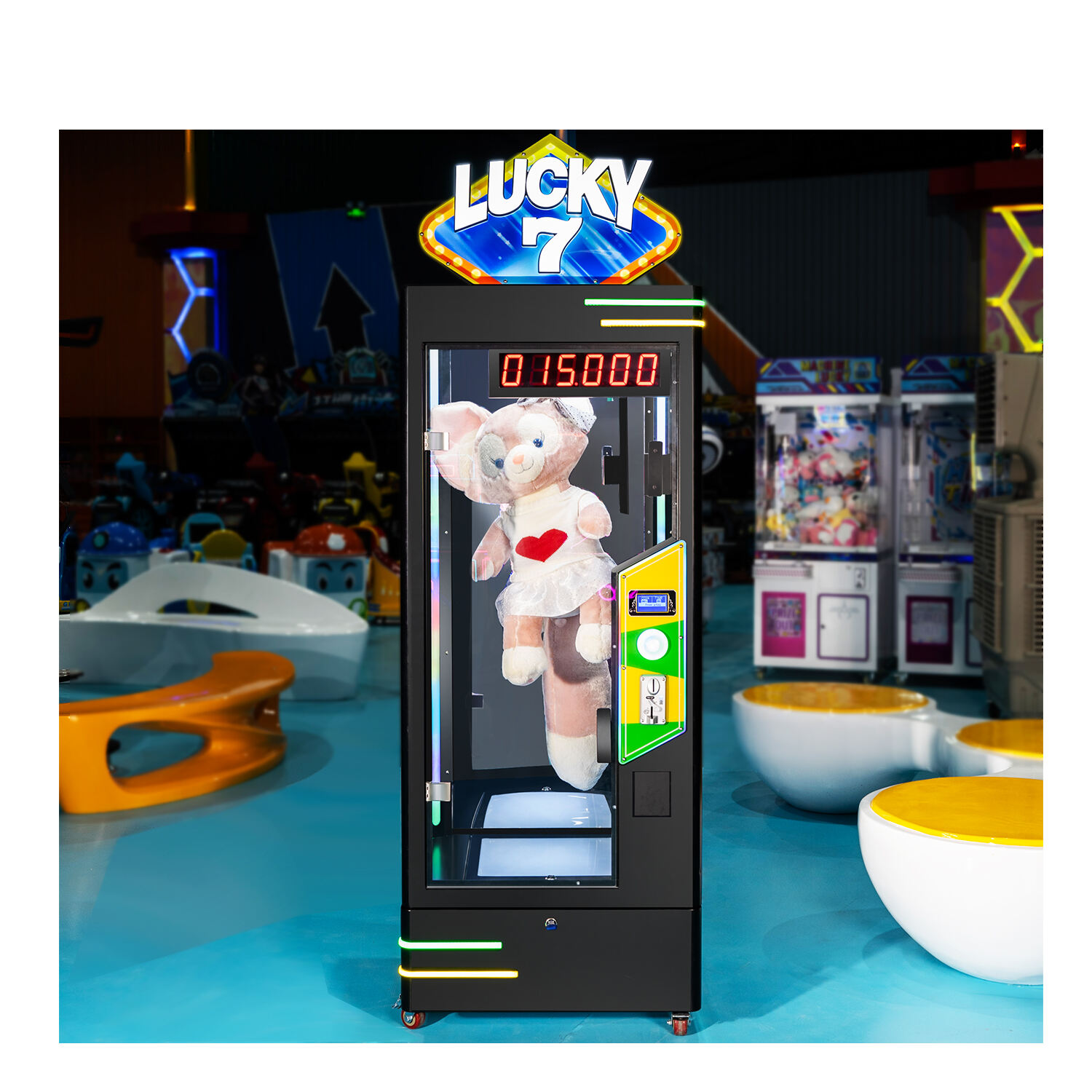 Coin Operated Games Scissors Cut Prize Gift Machine Gift Vending Game Machine