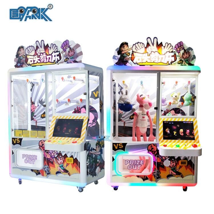 Coin Operated Rock Paper Scissors Game Prize Vending Game Machine