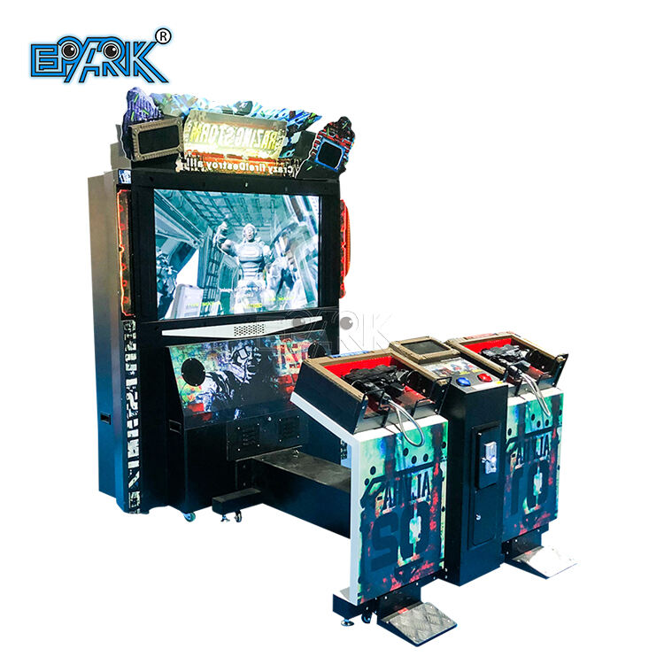 Arcade Coin Operated Games Simulator Shooting Machine Razing Storm Shooting Game for Double Players