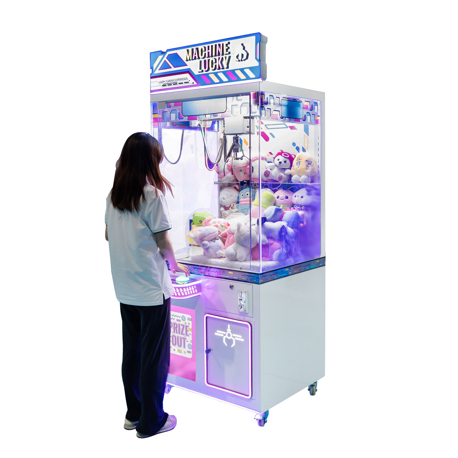 Custom Coin Operated Toy Vending Arcade Claw Crane Machine