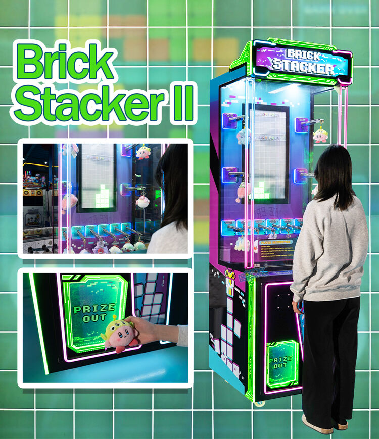 Brick Stacker Arcade Amusement Prize Redemption Machine