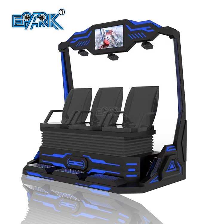 VR Roller Coaster Simulator 3 Seats 9D VR Chair Cinema