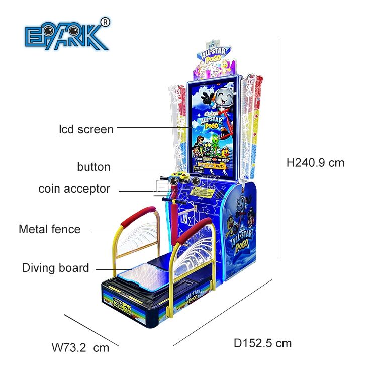 جهاز ألعاب عملة معدنية جهاز ألعاب قفز بوجو نجمي Arcade
