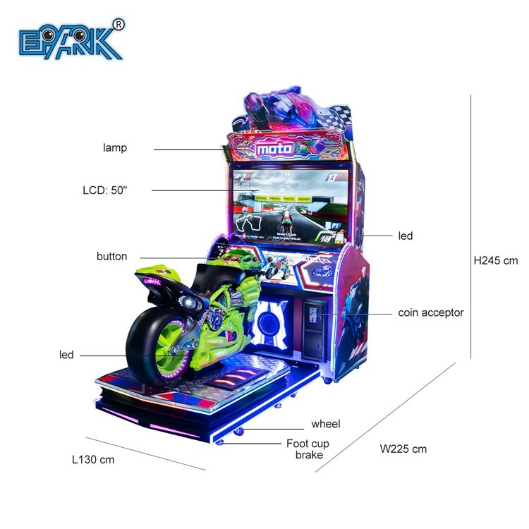 Indoor Entertainment Coin Operated Arcade Game Driving Simulator Dynamic Moto Game Machine