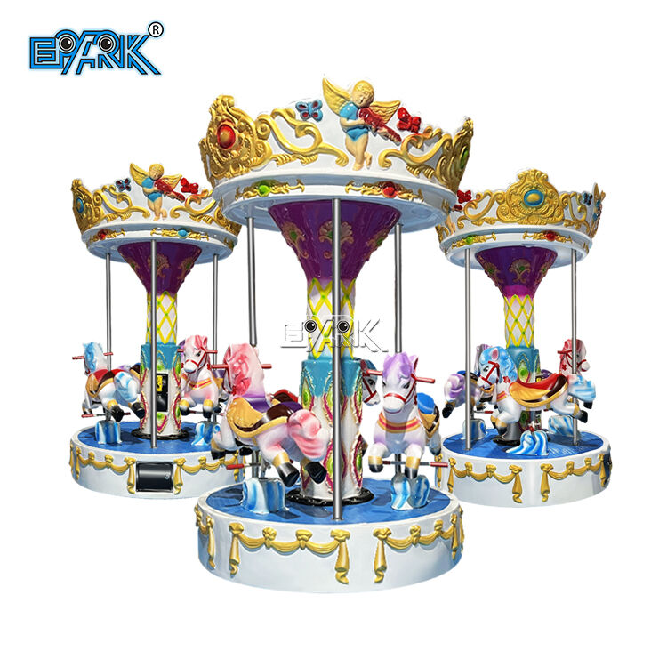 3 Player Mini Kiddie Ride Merry Go Round
