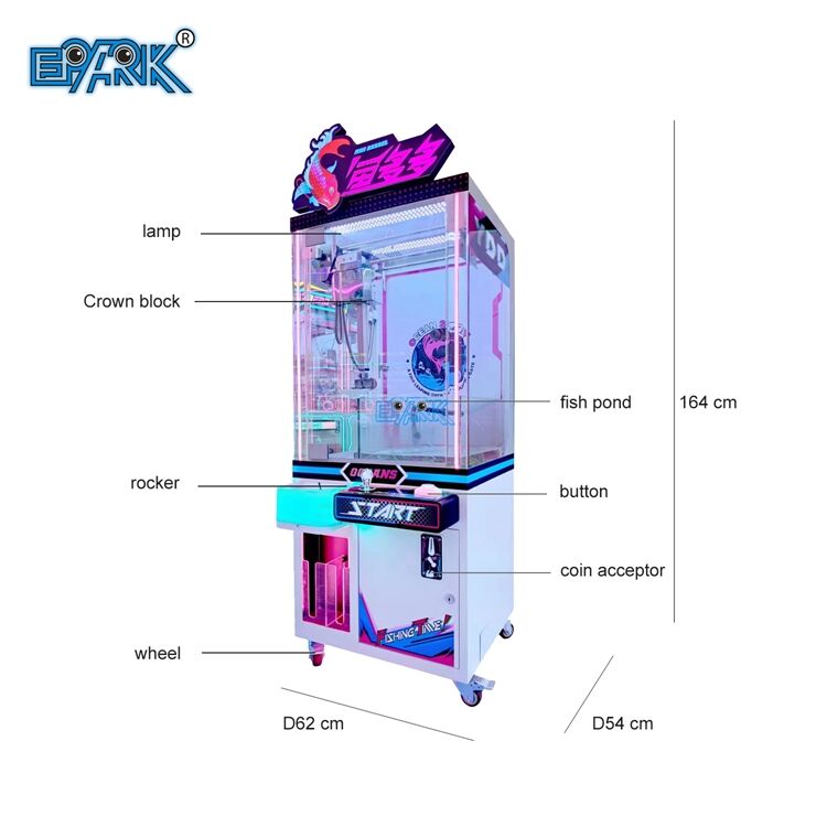 Coin Operated Gift Machine Claw Fish Game Machine