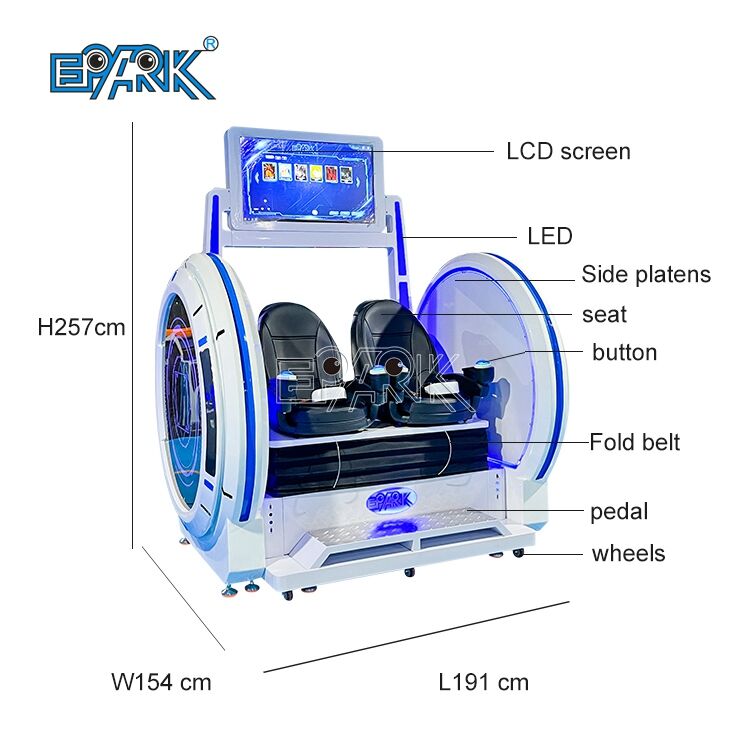 Dynamic Seat Double Players 9D VR Egg Cinema VR Simulator