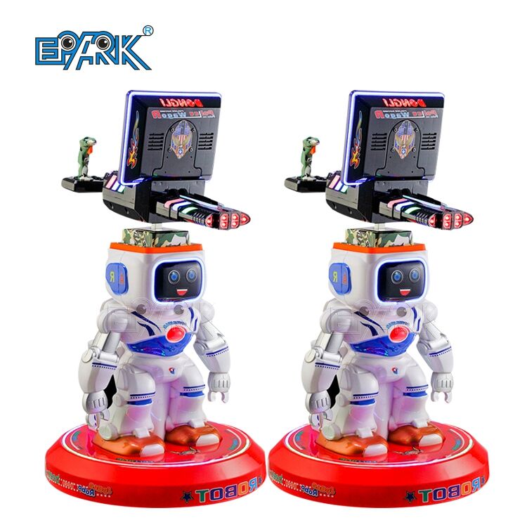 Coin Operated Arcade Intelligent Robot Toys Shooting Simulate Video Games Machine