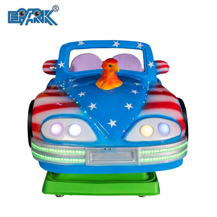 Kids Coin Operated Game Blue Car Kiddie Ride