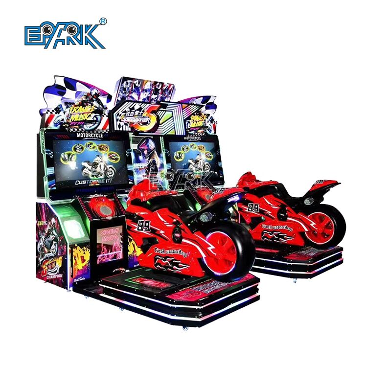 Indoor Motorcycle Driving Car Video Game Machine Coin Operated Arcade Games