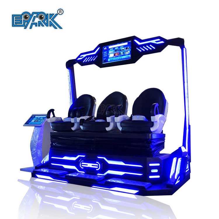 VR Roller Coaster Simulator 3 Seats 9D VR Chair Cinema