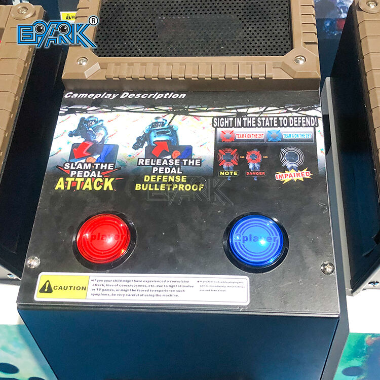 Arcade Coin Operated Games Simulator Shooting Machine Razing Storm Shooting Game for Double Players