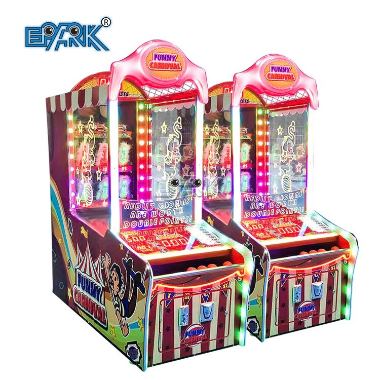 Clown-Treffen Ball-Werfen-Auslöse-Arcade-Spielautomat