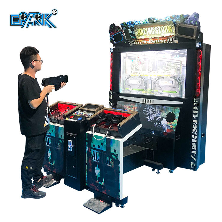 Arcade Coin Operated Games Simulator Shooting Machine Razing Storm Shooting Game for Double Players