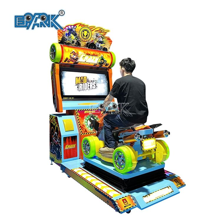 Full Motion Four-Wheel Drive Car Racing Simulator Video Game Machine