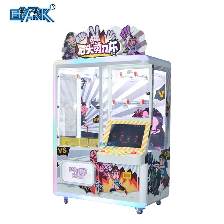 Coin Operated Rock Paper Scissors Game Prize Vending Game Machine